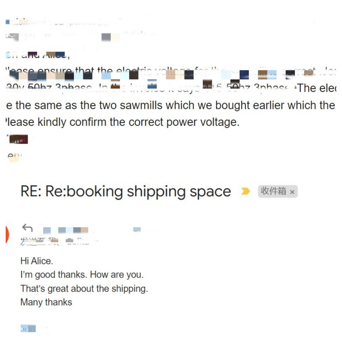 Aktueller Firmenfall über Zufriedener Service, zum mehr Auftrages zu erhalten