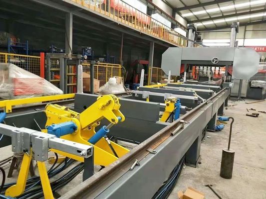 Fully Automatic Heavy Duty Large Log Sawmill Wood Processing Machines With Log Turner