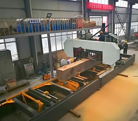 Fully Automatic Heavy Duty Large Log Sawmill Wood Processing Machines With Log Turner