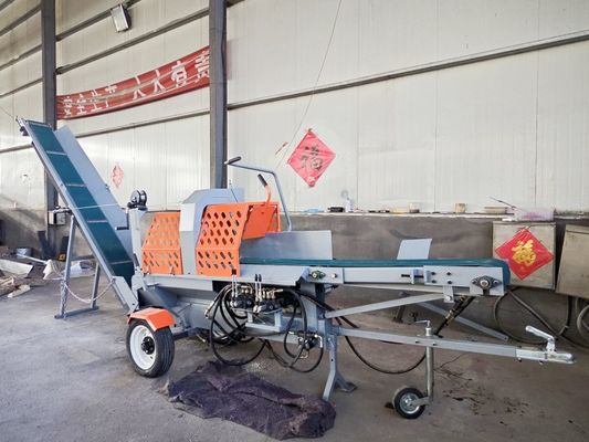 Agricultural Woodworking Log Splitter With 15HP Gasoline Engine And Saw Motor 4800rpm