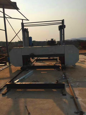 PLC Automatic Setworks Heavy Duty Sawmill Machine Wood Cutting