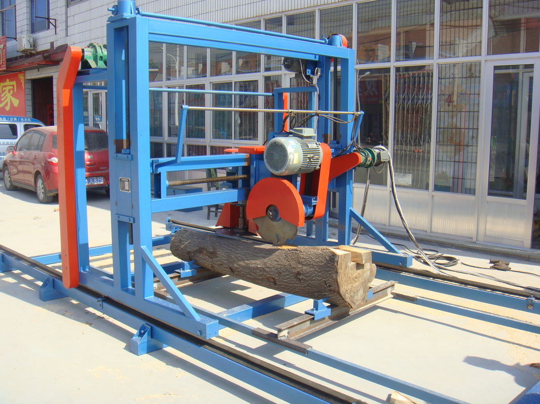 Lumber Portable Double Blade Circular Saw Mill, Automatic Circular Sawmill Machines with electric inverter