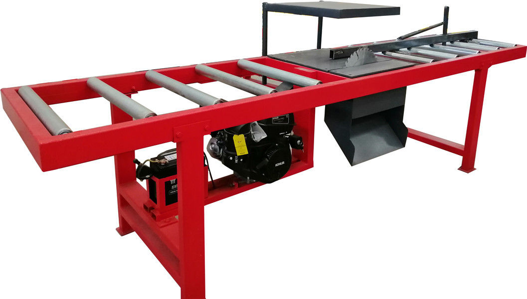 Wood Edger Machine, Circular Blade Edger Saw Machine with Gas Engine portable