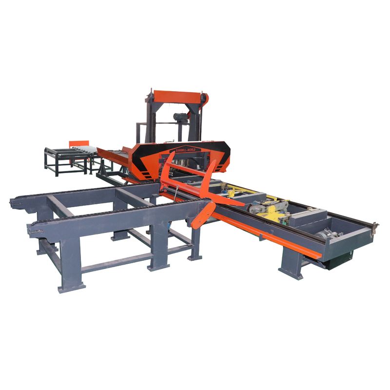Wood Cutting Sawmill Horizontal Lumber Cutting Hydraulic Bandsaw Mill Machinery