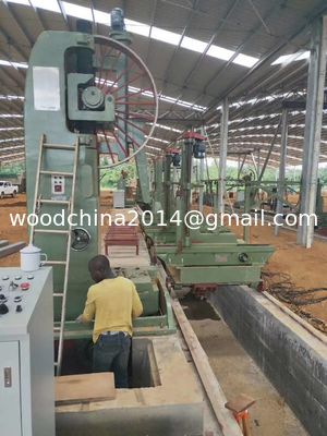 Holzbearbeitungssägen Holzschneidemaschinen Vertikalbandsäge Maschine mit Wagen, CNC-Bandsäge