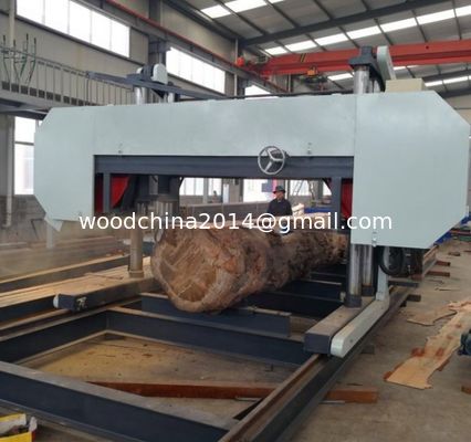 Dia 2500mm CNC Horizontale automatische Holzbandsäge Maschine Bandsäge für afrikanische Holzschneiden