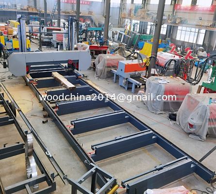 Dia 2500mm CNC Horizontale automatische Holzbandsäge Maschine Bandsäge für afrikanische Holzschneiden