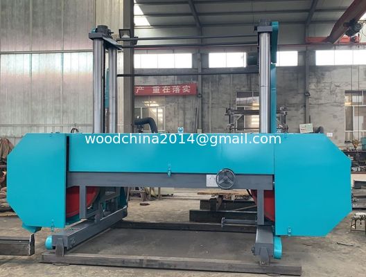 Doppelkolumnen-Horizontale Holzbandsäge-Maschine MJ2500 Schwerlastbandsäge-Mühle