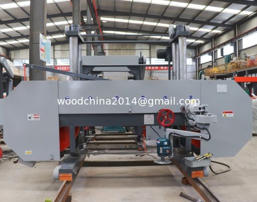 Schwere 100 Zoll Horizontale Bandsäge Maschine Große harte Holz-Log-Schneidband Säge