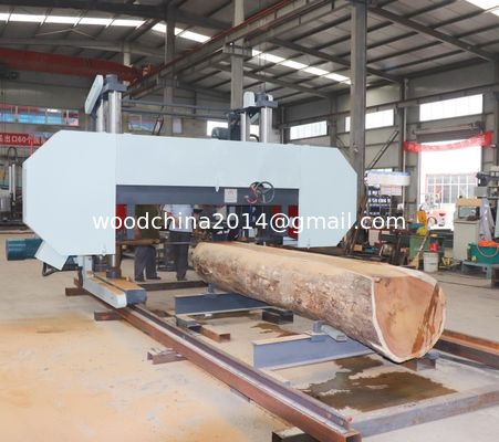 Schwere 100 Zoll Horizontale Bandsäge Maschine Große harte Holz-Log-Schneidband Säge