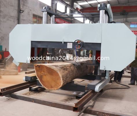 China Hardwood Schneidmaschine Großes tragbares horizontales Holzband Sägemühl