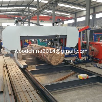 Large Size Horizontal Band Saw Mill Wood Bandsaw Wheels Sawmill For Logs In Diameter 2500mm