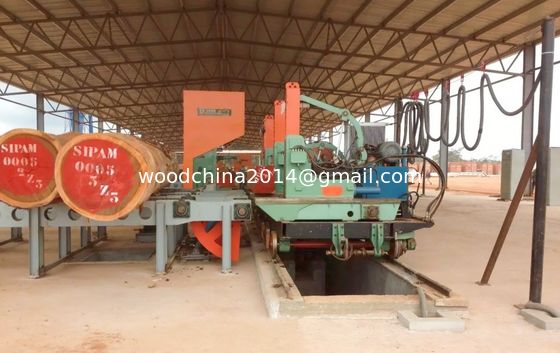 60' Schwere CNC-Holzsägemaschine Vertikalband Sägemühle Handels-Log-Schnittsäge für Holz