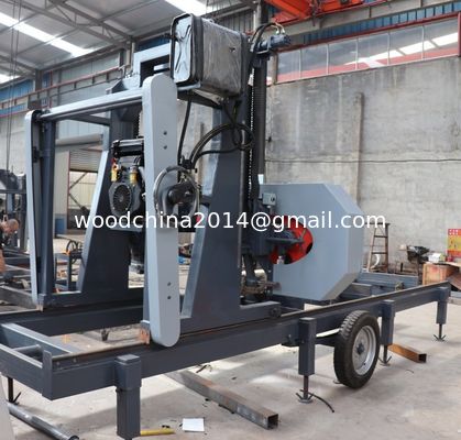 Portable Wood Cutting Band Saw Sawmill Horizontale Holzband Saummaschine für Holzbearbeitung Band Saum für Holzschneiden