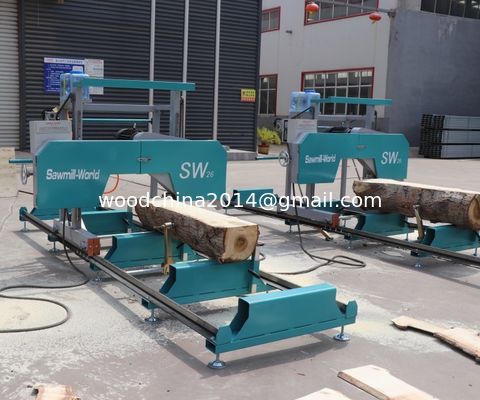 36 Zoll bis 60 Zoll tragbare horizontale Band Sägemühle mit Anhänger Holz Sägemühle Maschine