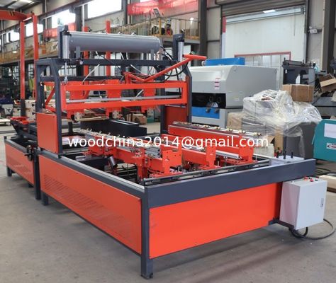 Halbautomatische hölzerne Palette, die Maschine mit hölzerner Palette Palletizer nagelt Maschine nagelt