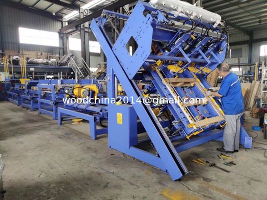 Automatische hölzerne Palette, die Maschinen-Paletten-Hersteller-Maschine, automatische Palette nagelt Maschine mit pneumatischer Operation nagelt