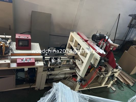 7.5KW Automatic CNC Wooden Pallet Foot Pier Making Machine For 40-120MM Thickness 40-100MM Width