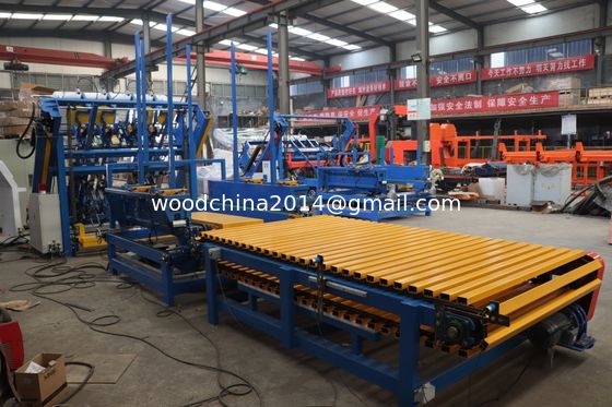 Newest Design High Efficient Automatic Nail Wood Pallet Making Machine / Euro And Stringer Pallet Nailing Machine