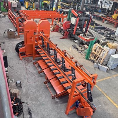 CNC-Holzsägemaschine Zwillingsvertikalbandsägemaschine Holzschneidestamm Sägemühle zum Verkauf