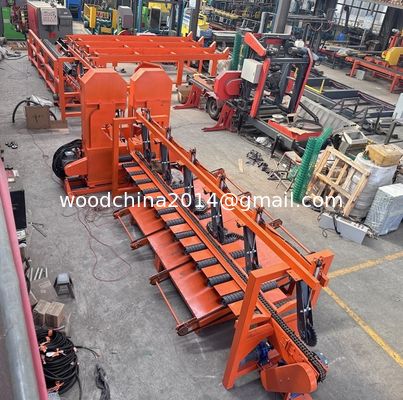 Schnittband Sägewerk Zwillingsspannmaschine Zwillingsspannsägewerk