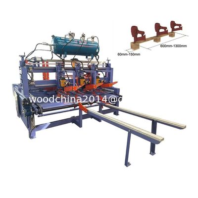 Automatische Holzpaletten-Produktionslinie Herstellungsbetrieb Holzpalettenbein Nagelmaschine