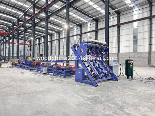 Automatic Wooden Pallet Production Line Manufacturing Plant Wood Pallet Leg Nailing Machine