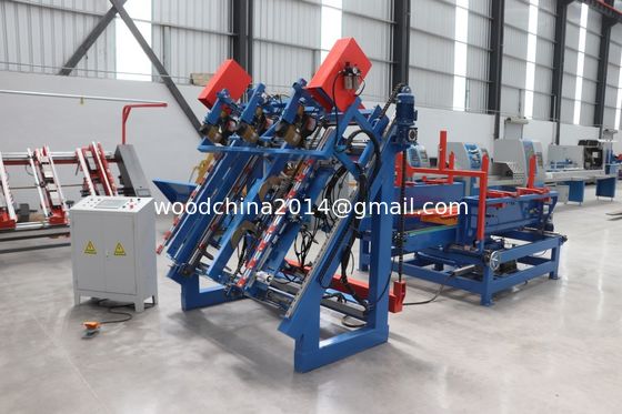 Halbautomatische amerikanische Palettennagelmaschine Stringer Palettenmachmaschine