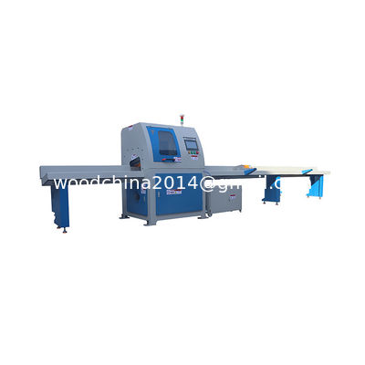 Holzpalettenmaschine Automatische Planken abgeschnittenen Sägemaschine Siemens PLC Touchscreen