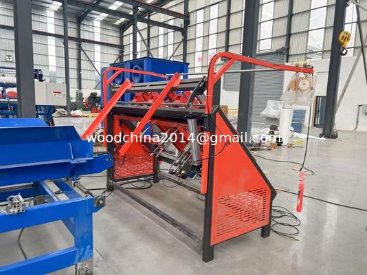 Halbautomatische Holzpaletten Nagelmaschine / Euro-Block-Paletten-Produktionslinie