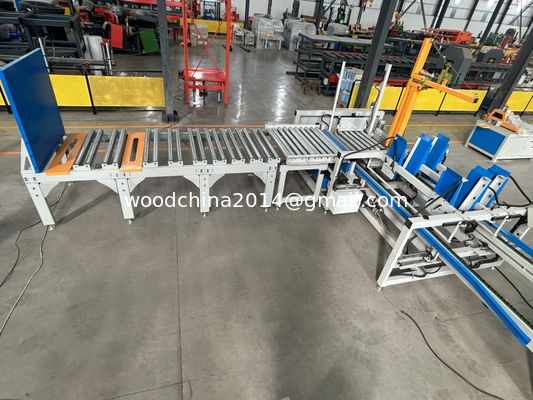 Holzplanken Holzstapelmaschine automatische Palettenholzplattenförderende Staplermaschine