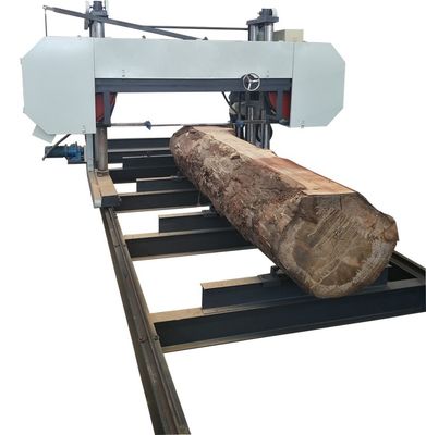 80HP Diesel Engine powered Heavy Duty Horizontal Band Sawmill for Wood Processing