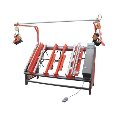Maschine zur Herstellung von Paletten Holzstringer Paletten Pneumatico PT-1700 Universal Pneumatischer Nageltisch