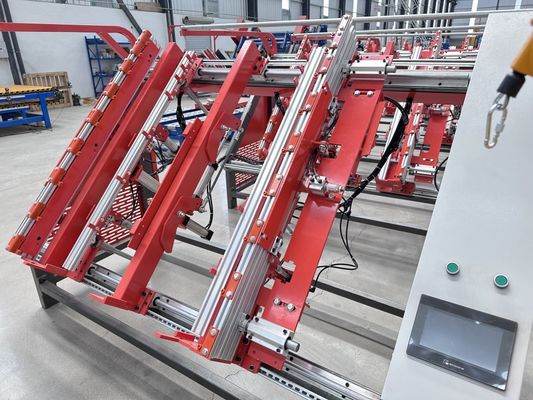 Maschine zur Herstellung von Paletten Holzstringer Paletten Pneumatico PT-1700 Universal Pneumatischer Nageltisch