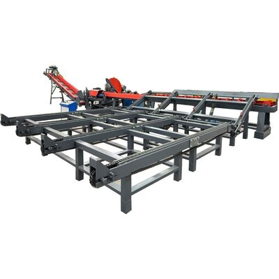 Hochleistungs-Hydraulischer Feuerholzverarbeiter mit 50 Tonnen Schwerlast mit 600 mm Max-Log-Durchmesser und vollautomatisiertem Montagelinie-Workflow