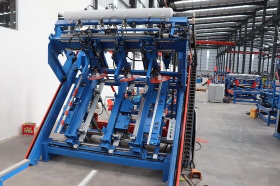 Automatische Produktionslinie für Holzpaletten-Nagelmaschinen, 2400 x 1200 mm, Palettenherstellungsausrüstung für Industrieanlagen