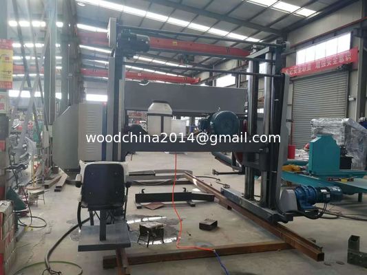 Horizontale Holzplattenmühle Große Bandsäge 2500 mm Max. Baumstammdurchmesser,große Schneidmaschine für Baumstammbandsäge