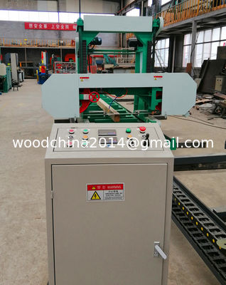 1000 mm 1300 mm tragbares Holzsägewerk, elektrisches horizontales Bandsägenbandsägewerk mit Wechselrichtervorschub