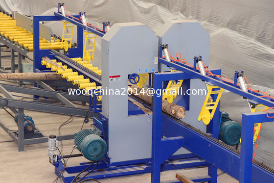 Automatische vertikale Zwillingsblatt-Säge Bandsäge Mühle Maschine für Holzbearbeitung Maschinen Säge