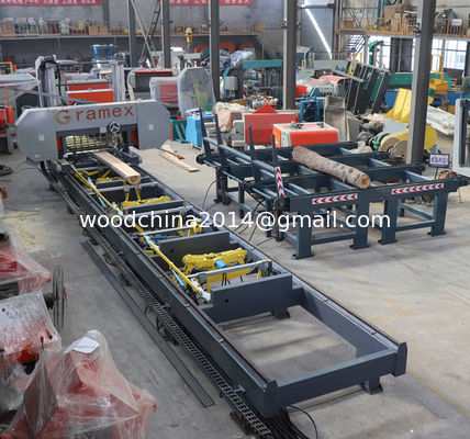 MJH1500E Holzschneidesaugmaschine vollautomatisch Hydraulik Horizontale Bandsäge